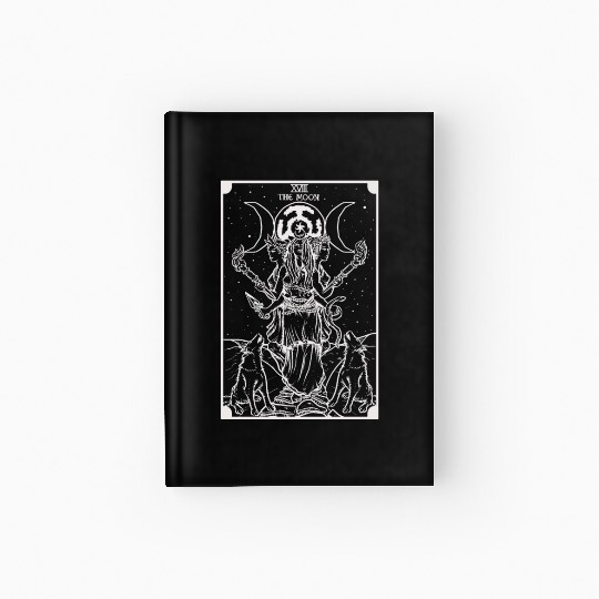 The Goddess Hecate in The Moon Tarot Card (Shadow) Hardcover Journal
