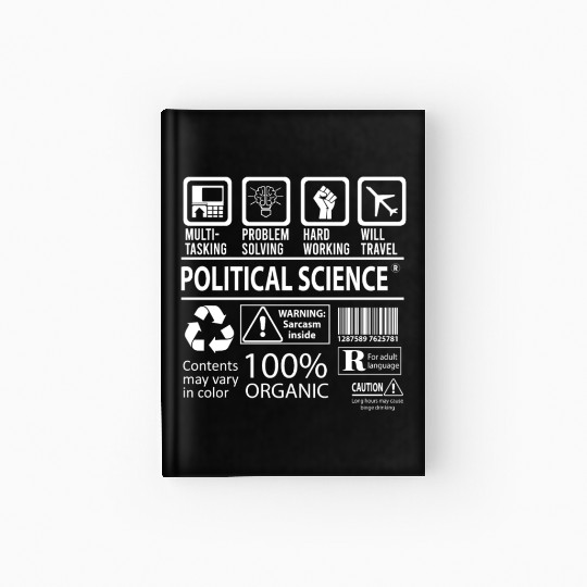 Political Science Hardcover Journal - Multitasking Job Gift