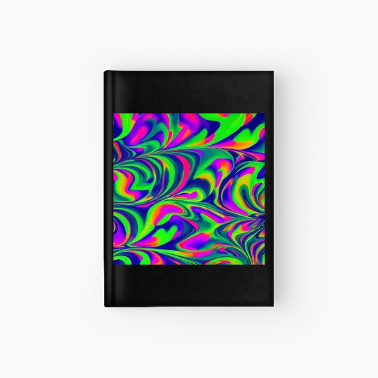 Colorful patterns rainbow pattern creative Hardcover Journal