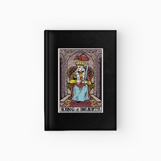 King of Hearts Tarot Card Hardcover Journal