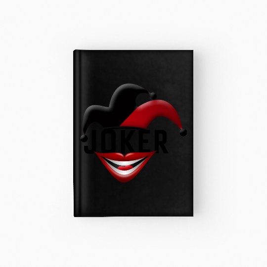 Joker in Red and Black Hardcover Journal