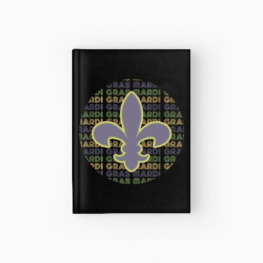 Mardi Gras New Orleans Hardcover Journal