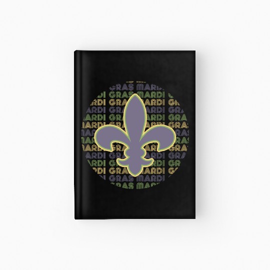 Mardi Gras New Orleans Hardcover Journal