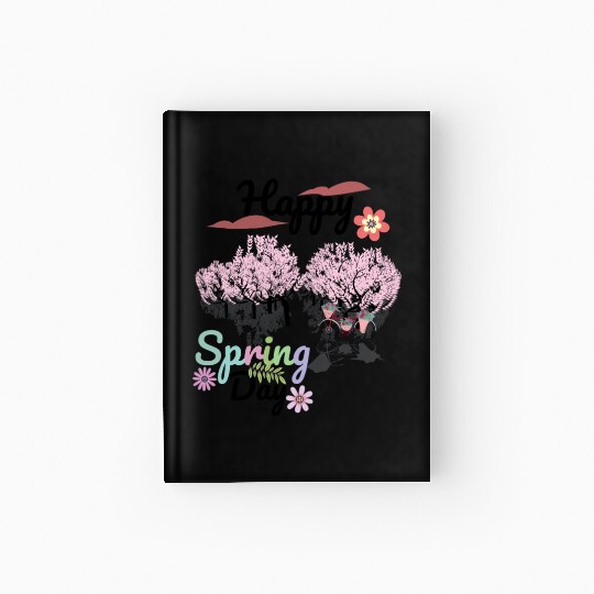 Seasons Greetings for Spring, Happy Spring Graphic Hardcover Journal