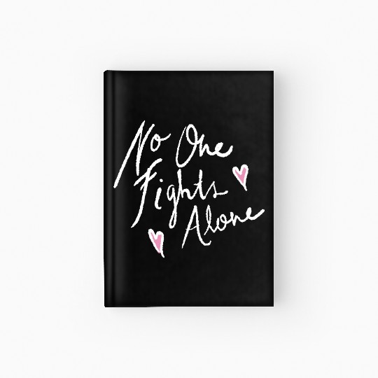 no one fights alone Hardcover Journal