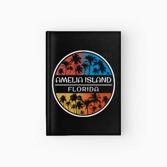 Amelia Beach Florida Stylish Vacation Souvenir Hardcover Journal