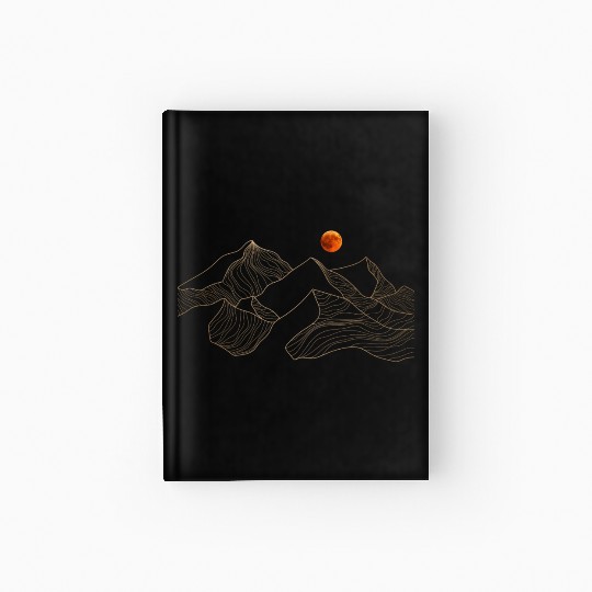 red moon mountain Hardcover Journal