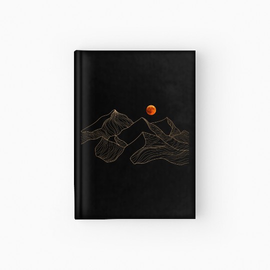 red moon mountain Hardcover Journal