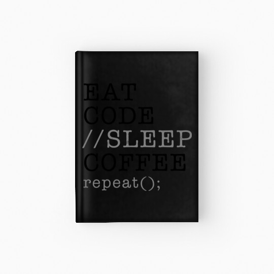Computer Science Python Programmer Eat Code Sleep Hardcover Journal