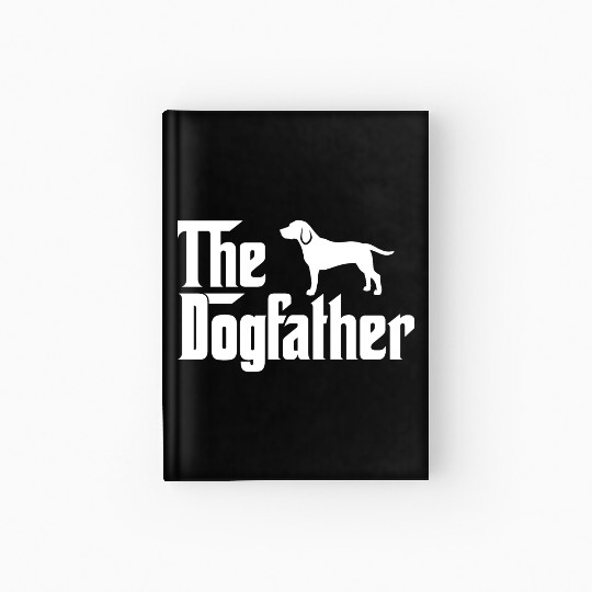 The Dogfather - Funny Beagle Dad Hardcover Journal