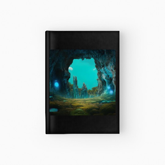 Bioluminescent Underground Landscapes Hardcover Journal