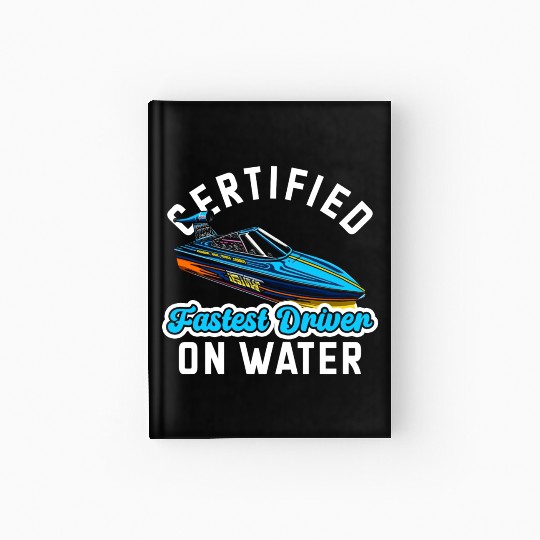 Drag Boat Racing Racer Speed Motor Boat Hardcover Journal