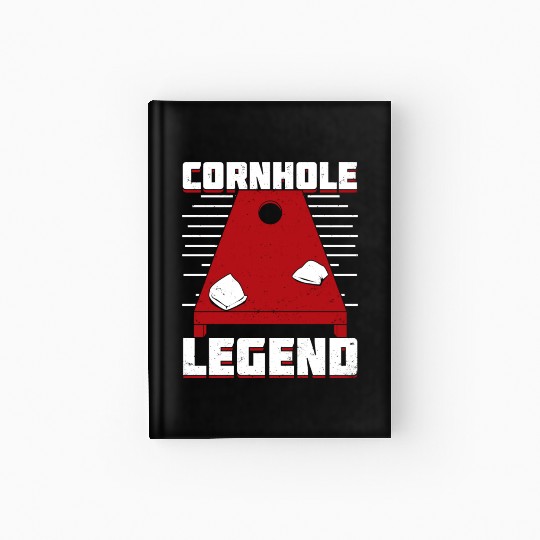 Cornhole Legend Bean Bag Toss Player Gift Hardcover Journal