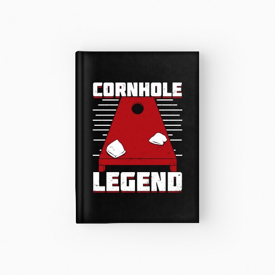 Cornhole Legend Bean Bag Toss Player Gift Hardcover Journal