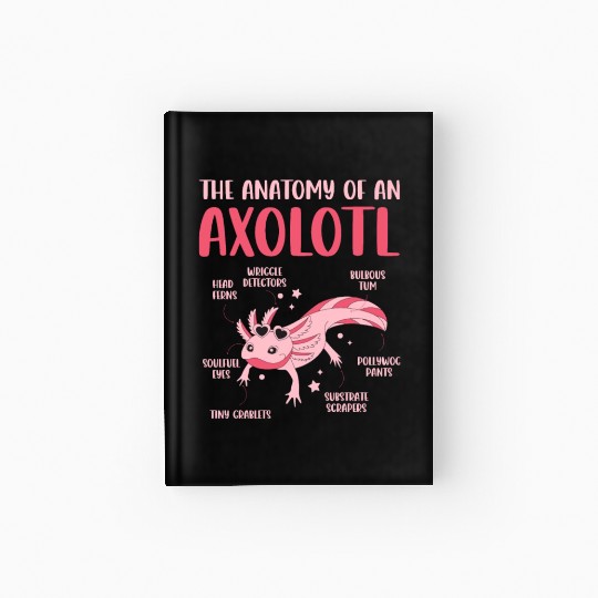 Anatomy Of an Axolotl Sweet Axolotl Explanation Hardcover Journal