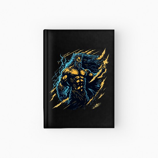 Zeus God of thunder and lightning Hardcover Journal