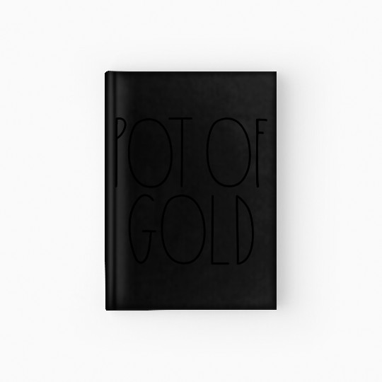 Pot of Gold Rae Dunn Inspired Minimalist Decor Hardcover Journal