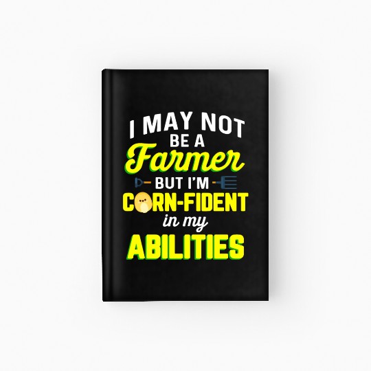 Corn Agriculture Crops Farming Farmer Hardcover Journal