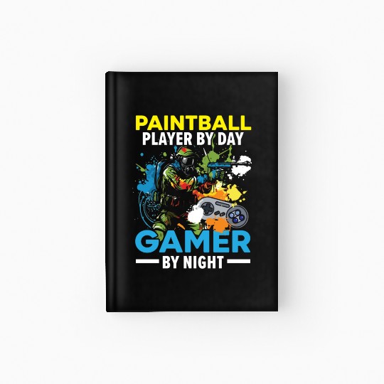 Video Game Lover Paintball Player Paintballer Hardcover Journal