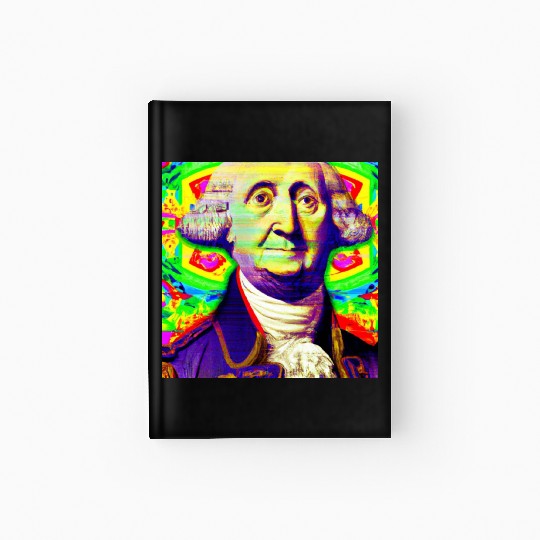 Trippy George Washington Hardcover Journal