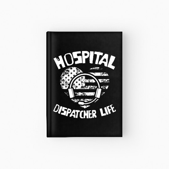 Dispatcher Us Flag Hardcover Journal