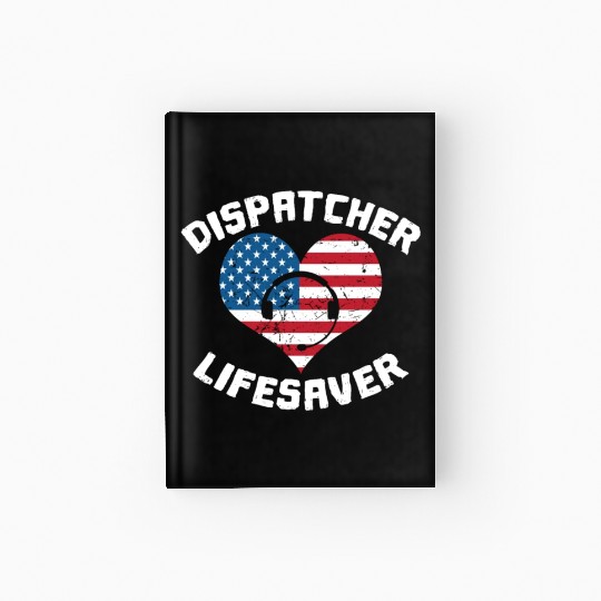 Dispatcher Us Flag Hardcover Journal