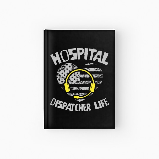 Dispatcher Us Flag Hardcover Journal