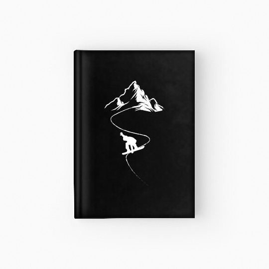 Snowboarder Winter sports Fun Present Hardcover Journal