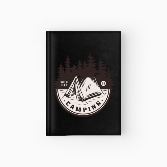 CAMPING WILD LIFE 91 Hardcover Journal