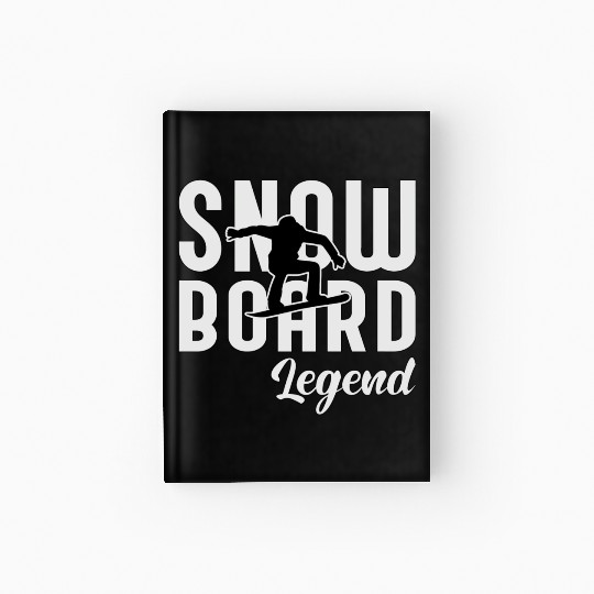 Snowboard Legend Snowboarding Hardcover Journal