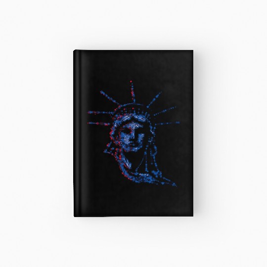 Statue Of Liberty 4th Of July American US Flag Hardcover Journal
