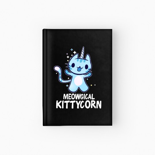 Meowgical Kittycorn Unicorn Cat Lover Hardcover Journal