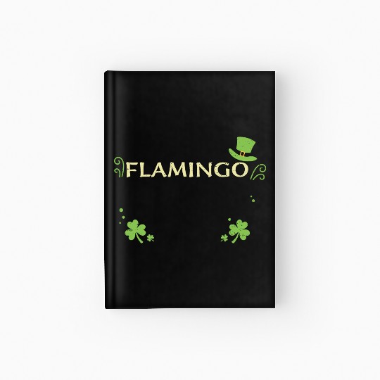 Flamingo - St. Patrick's Day Hardcover Journal