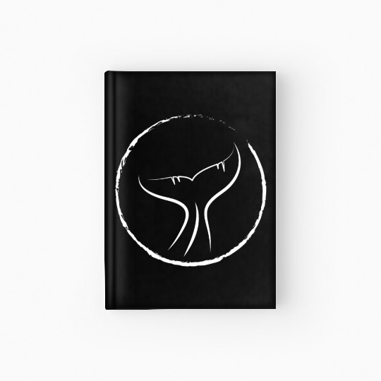 Due tone whale tail Hardcover Journal
