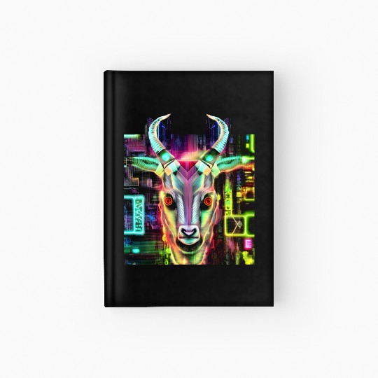 Neon Baphomet Hardcover Journal