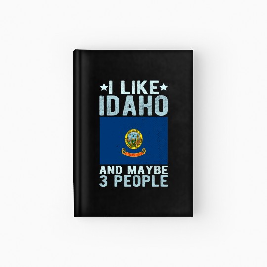 Idaho Flag US State Hardcover Journal