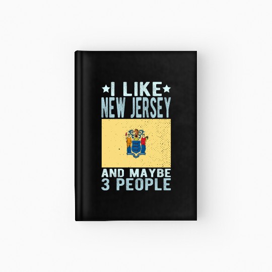 New Jersey Flag US State Hardcover Journal