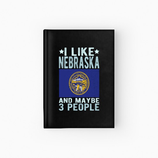 Nebraska Flag US State Hardcover Journal