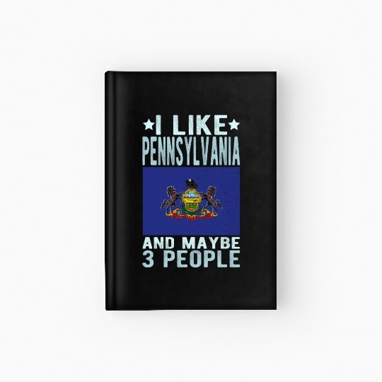 Pennsylvania Flag US State Hardcover Journal