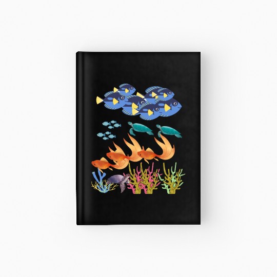 fish design Hardcover Journal