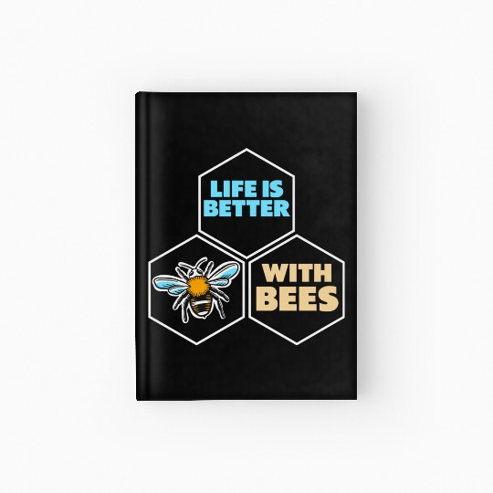 Beekeeper Bees Insects Flowers Bee Lover Plants Hardcover Journal