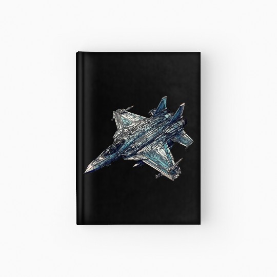 FIghter jet Hardcover Journal