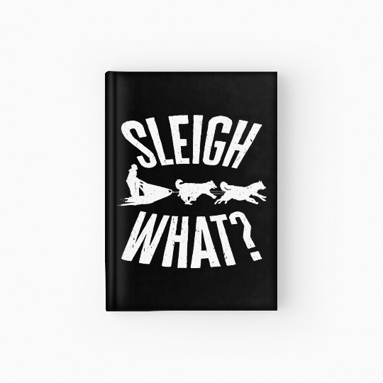 Husky Sledding Sled Dog Racing Alaskan Racers Hardcover Journal