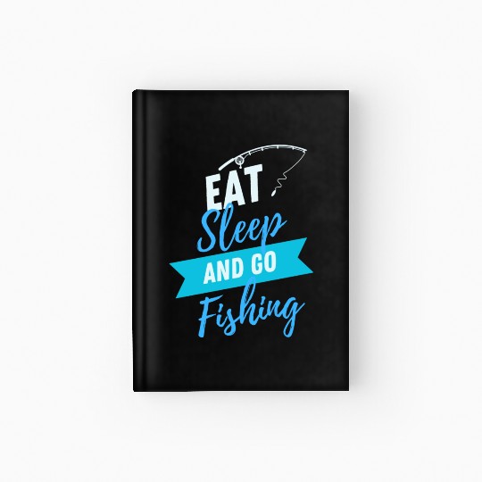go fishing Hardcover Journal