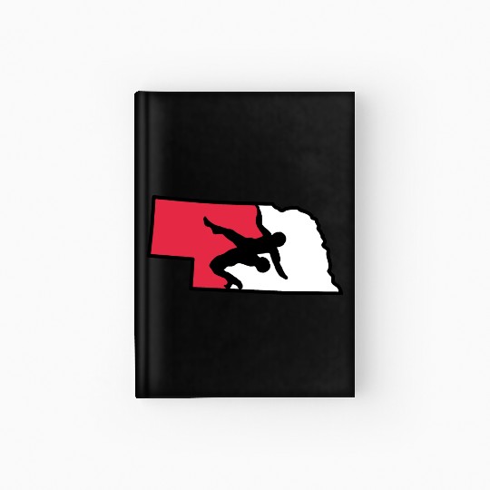 Nebraska Wrestling (State Colors) Hardcover Journal