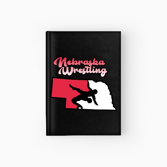 Nebraska Wrestling (State Colors) Hardcover Journal