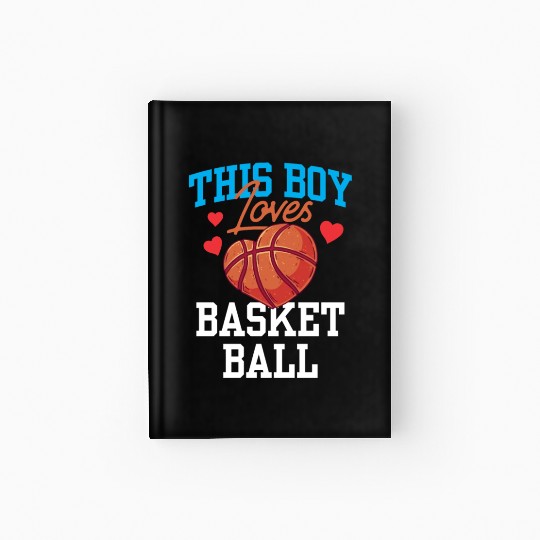 This Boy Loves Basketball Coach Match Player Team Hardcover Journal