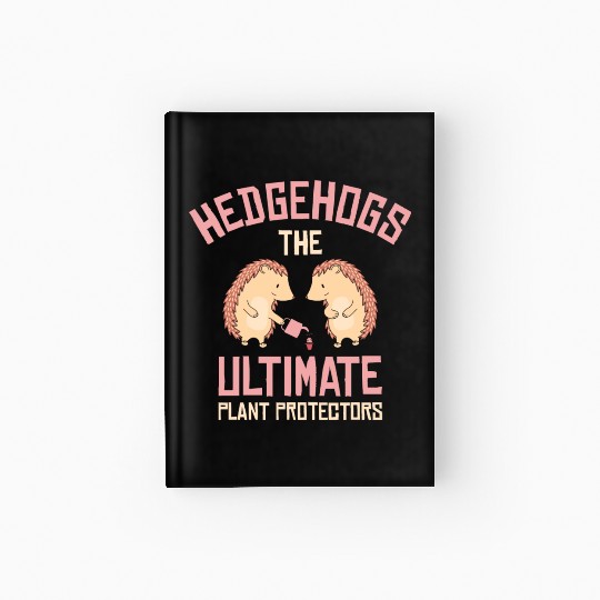 Gardening Hedgehog Planting Botany Garden Design Hardcover Journal