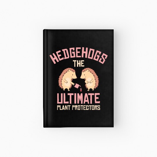 Gardening Hedgehog Planting Botany Garden Design Hardcover Journal