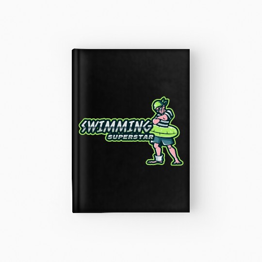 Swimming Superstar | Boy With Swim Ring Hardcover Journal